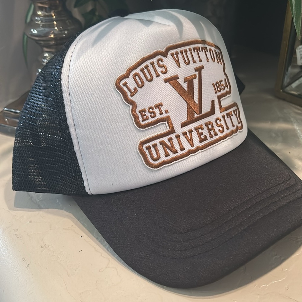 Trucker University Cap black white brown - Picture 3 of 5